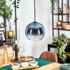 Koyoto Hanglamp, Kogellampje, Hanglamp Blauw, Duidelijk, 1-licht