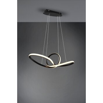 Reality Sansa Hanglamp LED Zwart, 1-licht