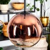 Koyoto Hanglamp, Kogellampje, Hanglamp Duidelijk, Koperkleurig, 1-licht