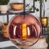 Koyoto Hanglamp, Kogellampje, Hanglamp Duidelijk, Koperkleurig, 1-licht