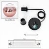Koyoto Hanglamp, Kogellampje, Hanglamp Duidelijk, Koperkleurig, 1-licht