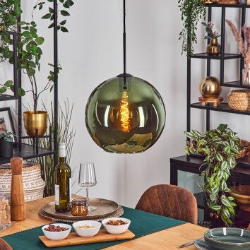 Koyoto Hanglamp, Kogellampje, Hanglamp Groen, 1-licht