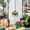 Koyoto Hanglamp, Kogellampje, Hanglamp Groen, Duidelijk, 1-licht