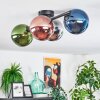 Gastor Plafondlamp, Kogellampje Blauw, Chroom, Groen, Koperkleurig, Rookkleurig, 4-lichts