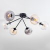 Koyoto Plafondlamp, Kogellampje 77.5 cm Amber, Duidelijk, Rookkleurig, 6-lichts