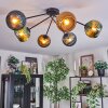 Koyoto Plafondlamp, Kogellampje 77.5 cm Blauw, Goud, Groen, 6-lichts
