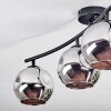 Ripoll Plafondlamp, Kogellampje Chroom, Rookkleurig, 4-lichts