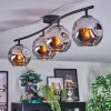 Ripoll Plafondlamp, Kogellampje Chroom, Rookkleurig, 4-lichts