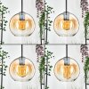 Koyoto Hanglamp, Kogellampje, Hanglamp Amber, Duidelijk, 1-licht