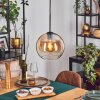 Koyoto Hanglamp, Kogellampje, Hanglamp 25 cm Amber, Duidelijk, 1-licht