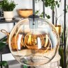 Koyoto Hanglamp, Kogellampje, Hanglamp 25 cm Amber, Duidelijk, 1-licht