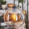 Koyoto Hanglamp, Kogellampje, Hanglamp 25 cm Amber, Duidelijk, 1-licht