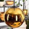 Koyoto Hanglamp, Kogellampje, Hanglamp Goud, 1-licht