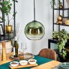 Koyoto Hanglamp, Kogellampje, Hanglamp 25 cm Groen, Duidelijk, 1-licht