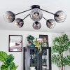 Koyoto Plafondlamp, Kogellampje 77.5 cm Duidelijk, Rookkleurig, 6-lichts
