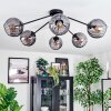 Koyoto Plafondlamp, Kogellampje 77.5 cm Rookkleurig, 6-lichts