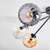 Koyoto Plafondlamp, Kogellampje 77.5 cm Amber, Duidelijk, Rookkleurig, 6-lichts