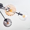 Koyoto Plafondlamp, Kogellampje 77.5 cm Amber, Duidelijk, Rookkleurig, 6-lichts