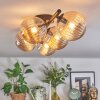 Chehalis Plafondlamp, Kogellampje Amber, 5-lichts