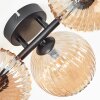 Chehalis Plafondlamp, Kogellampje Amber, 5-lichts