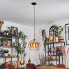 Koyoto Hanglamp, Kogellampje, Hanglamp 30 cm Amber, Duidelijk, 1-licht
