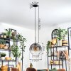 Koyoto Hanglamp, Kogellampje, Hanglamp 30 cm Duidelijk, Rookkleurig, 1-licht
