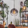 Koyoto Hanglamp, Kogellampje, Hanglamp 30 cm Duidelijk, Rookkleurig, 1-licht