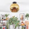 Koyoto Plafondlamp, Kogellampje Goud, 1-licht