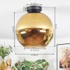 Koyoto Plafondlamp, Kogellampje Goud, 1-licht