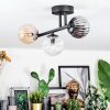 Chehalis Plafondlamp, Kogellampje Amber, Duidelijk, Rookkleurig, 3-lichts
