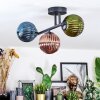 Chehalis Plafondlamp, Kogellampje Blauw, Groen, Koperkleurig, 3-lichts