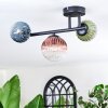 Chehalis Plafondlamp, Kogellampje Blauw, Groen, Duidelijk, Koperkleurig, 3-lichts