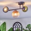 Chehalis Plafondlamp, Kogellampje Blauw, Groen, Duidelijk, Koperkleurig, 3-lichts