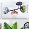 Chehalis Plafondlamp, Kogellampje Blauw, Groen, Duidelijk, Koperkleurig, 3-lichts