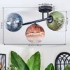 Chehalis Plafondlamp, Kogellampje Blauw, Groen, Duidelijk, Koperkleurig, 3-lichts