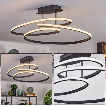 Jakar Plafondlamp LED Zwart, 1-licht