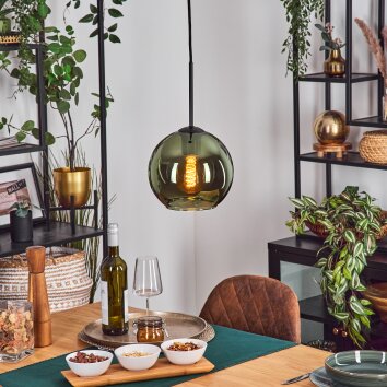 Koyoto Hanglamp, Kogellampje, Hanglamp Groen, 1-licht