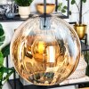 Koyoto Hanglamp, Kogellampje, Hanglamp Amber, 1-licht