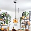 Koyoto Hanglamp, Kogellampje, Hanglamp Amber, 1-licht