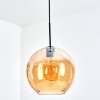 Koyoto Hanglamp, Kogellampje, Hanglamp Amber, 1-licht