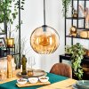 Koyoto Hanglamp, Kogellampje, Hanglamp Amber, 1-licht