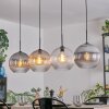 Koyoto Hanglamp, Kogellampje, Hanglamp Amber, Duidelijk, Rookkleurig, 4-lichts