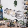 Koyoto Hanglamp, Kogellampje, Hanglamp Amber, Duidelijk, Rookkleurig, 4-lichts