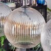 Koyoto Hanglamp, Kogellampje, Hanglamp Amber, Duidelijk, Rookkleurig, 4-lichts