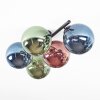 Chehalis Plafondlamp, Kogellampje Blauw, Groen, Koperkleurig, 5-lichts