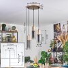 Dulcita Hanglamp, Hanglamp Bruin, 3-lichts