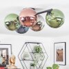 Chehalis Plafondlamp, Kogellampje Blauw, Chroom, Groen, Koperkleurig, Rookkleurig, 5-lichts