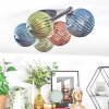 Chehalis Plafondlamp, Kogellampje Blauw, Groen, Koperkleurig, 5-lichts