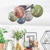 Chehalis Plafondlamp, Kogellampje Blauw, Groen, Koperkleurig, Rookkleurig, 5-lichts