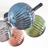 Chehalis Plafondlamp, Kogellampje Blauw, Groen, Koperkleurig, Rookkleurig, 5-lichts